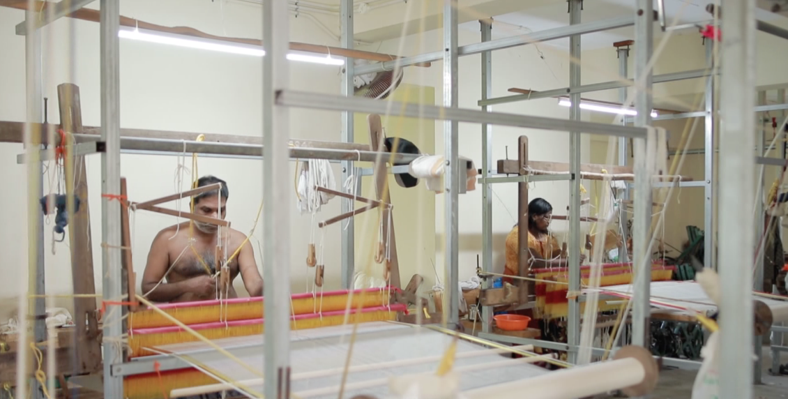 From yarn to genuine handloom products…